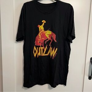 Rodeo Outlaw Black Graphic T-Shirt